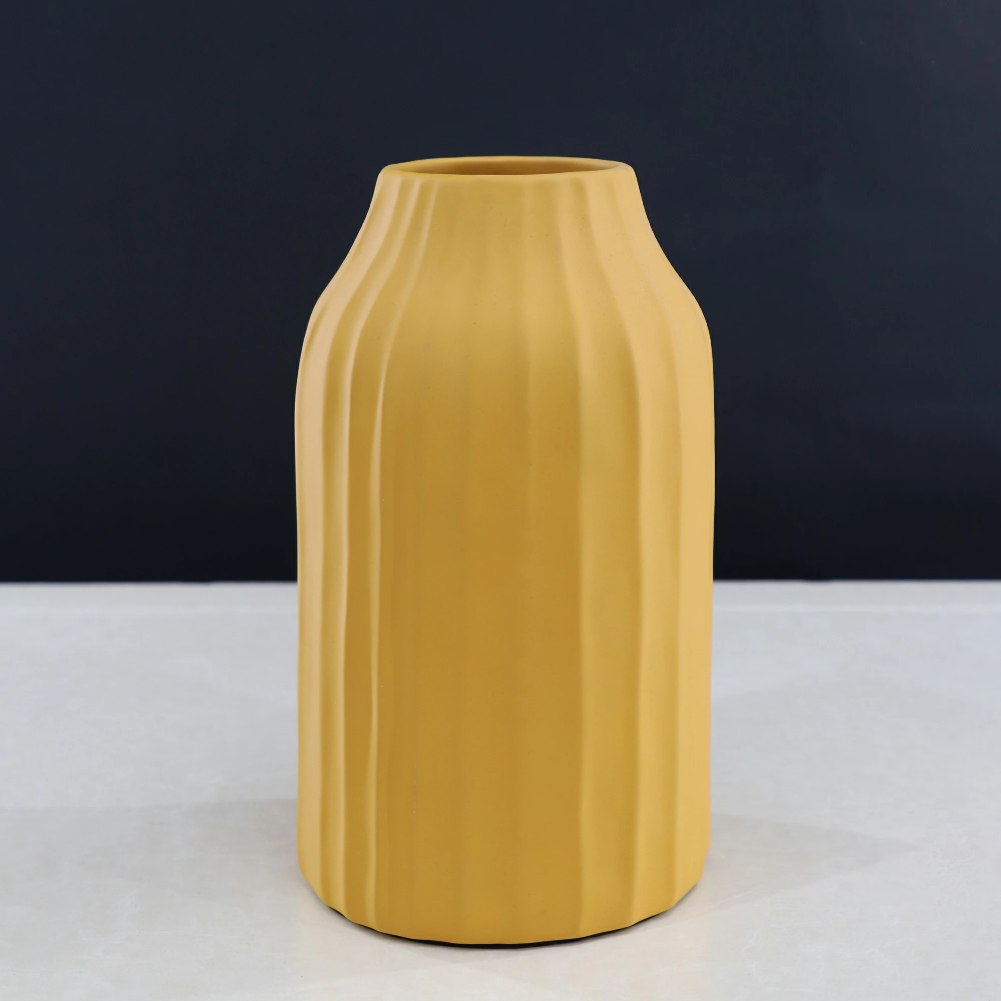 Orange Matte Vase