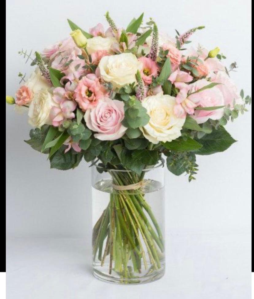 Vase Bouquet Pink Combination