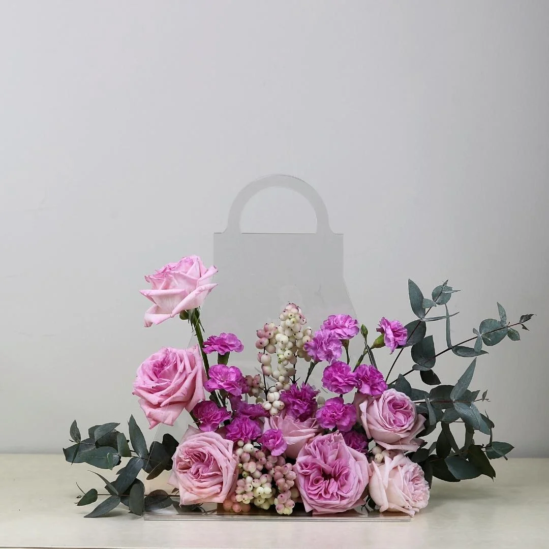 Acrylic Fresh Flower Arrangement