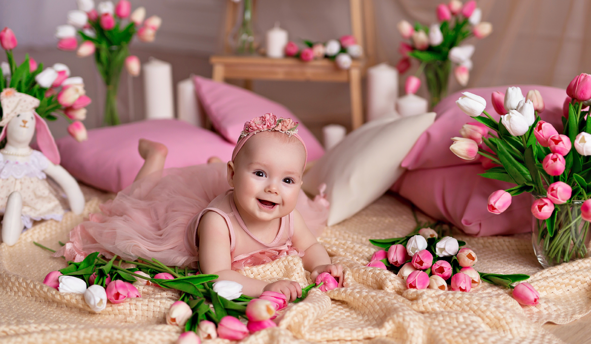 الاحتفال بالمولود الجديد مع لمسة زهورية خاصة