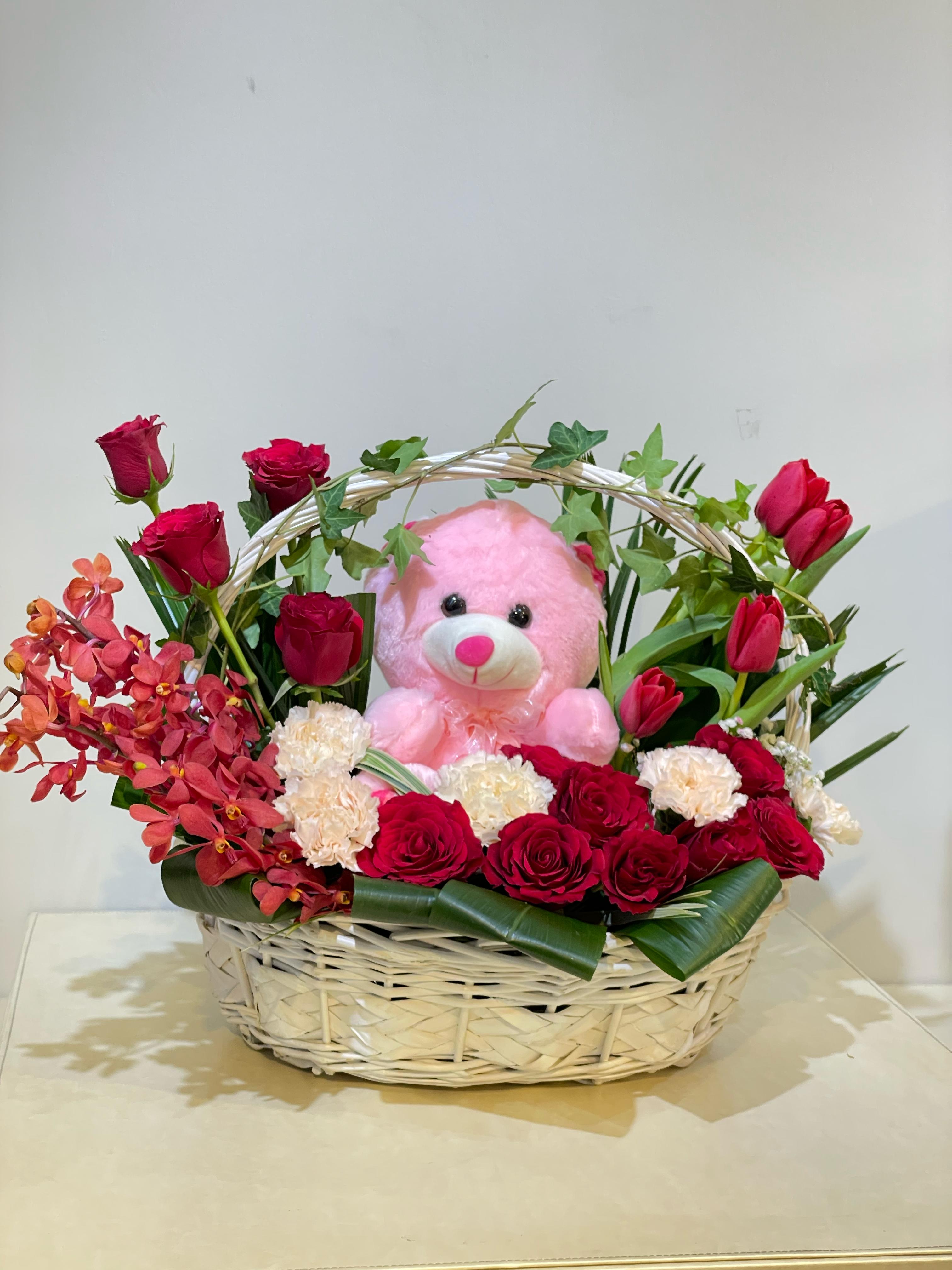 basket of flowers
