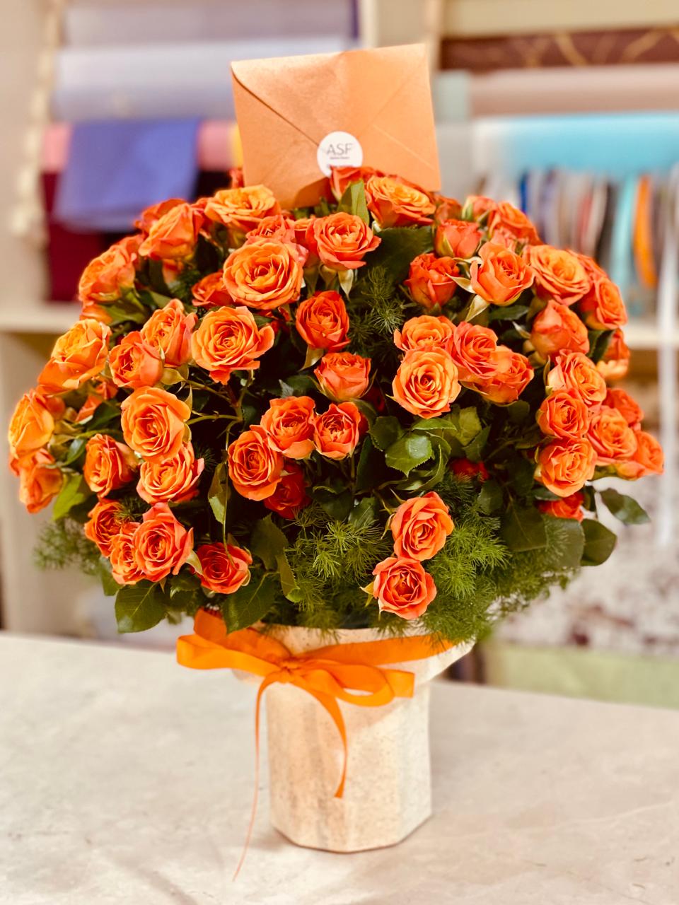 orange flowers