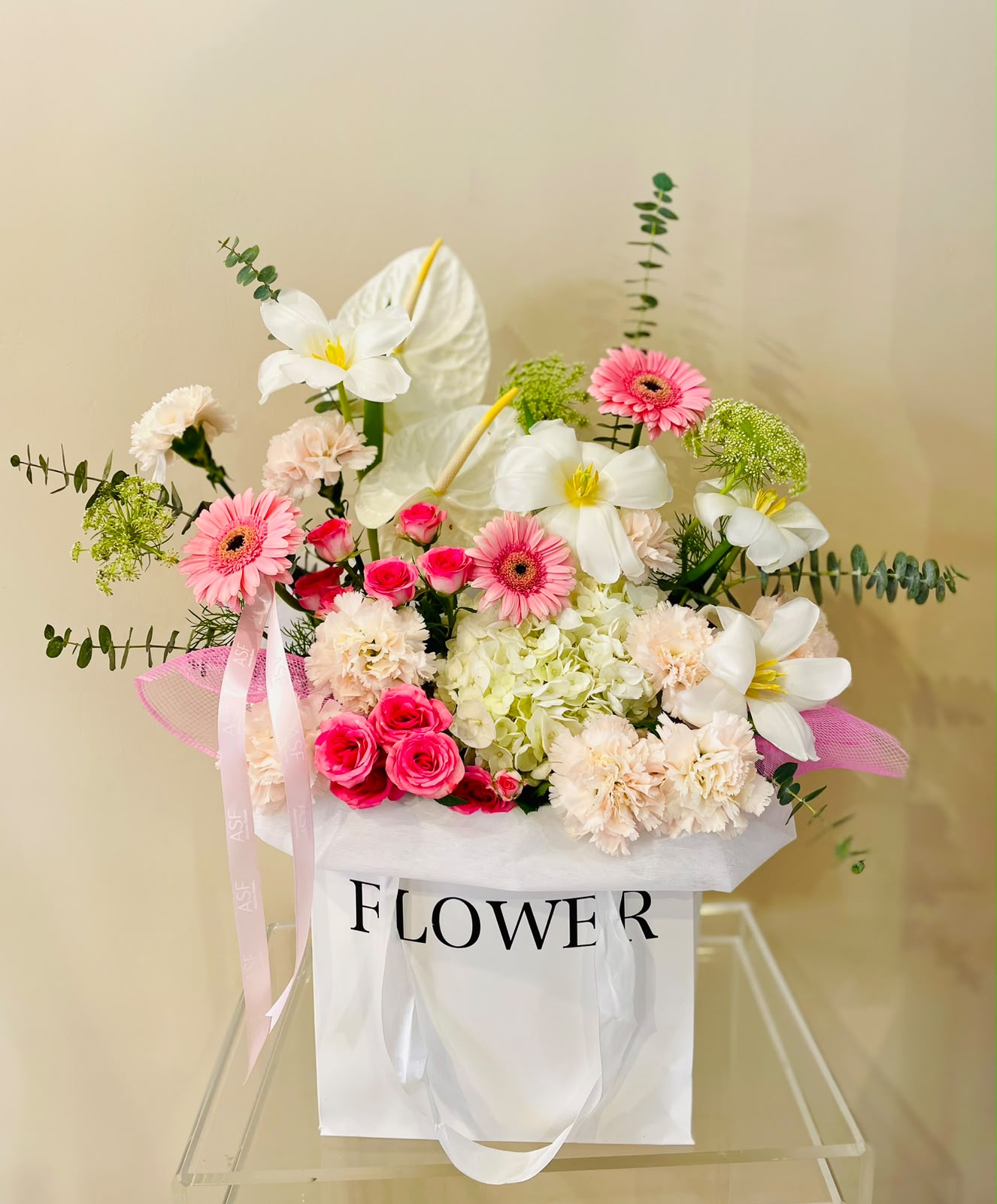 beautiful mix special flowers birthday bouquet
